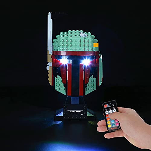 BRIKSMAX LED Beleuchtungsset für Star WarsBoba Fett Helm (Upgrade-Version) - Kompatibel mit Lego 75277 Bausteine Modell - Enthält nicht das Lego Set von BRIKSMAX