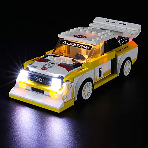 BRIKSMAX Led Beleuchtungsset für 1985 Audi Sport Quattro S1,Kompatibel Mit Lego 76897 Bausteinen Modell - Ohne Lego Set von BRIKSMAX