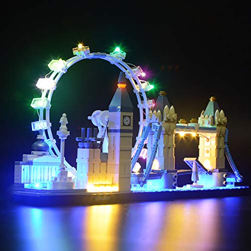 BRIKSMAX Led Beleuchtungsset für Architecture London Skyline Sammlungsset, Kompatibel Mit Lego 21034 Bausteinen Modell - Ohne Lego Set von BRIKSMAX