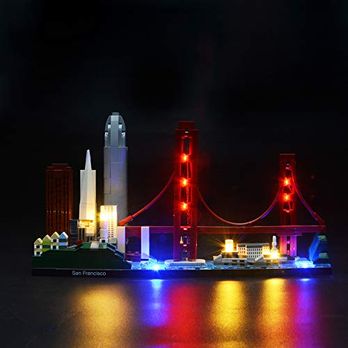 BRIKSMAX Led Beleuchtungsset für Architecture San Francisco, Kompatibel Mit Lego 21043 Bausteinen Modell - Ohne Lego Set von BRIKSMAX