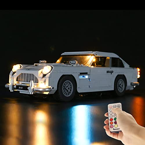 BRIKSMAX Led Beleuchtungsset für James Bond Bricks Spielzeug Aston-Martin DB5 10262 (Mit Fernbedienung) von BRIKSMAX