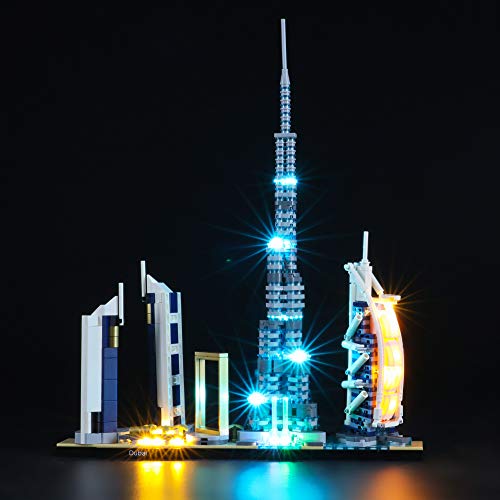 BRIKSMAX Led Beleuchtungsset für Lego Architecture Dubai,Kompatibel Mit Lego 21052 Bausteinen Modell - Ohne Lego Set von BRIKSMAX