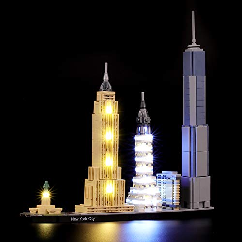 BRIKSMAX Led Beleuchtungsset für Lego Architecture New York City, Kompatibel Mit Lego 21028 Bausteinen Modell - Ohne Lego Set von BRIKSMAX
