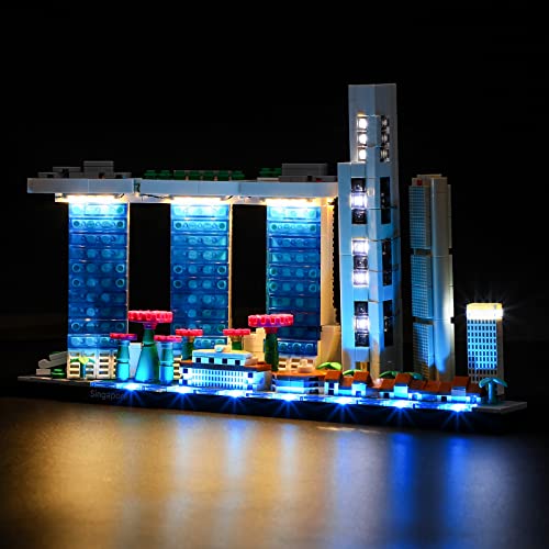 BRIKSMAX Led Beleuchtungsset für Lego Architecture Singapur - Compatible with Lego 21057 Bausteinen Modell - Ohne Lego Set von BRIKSMAX