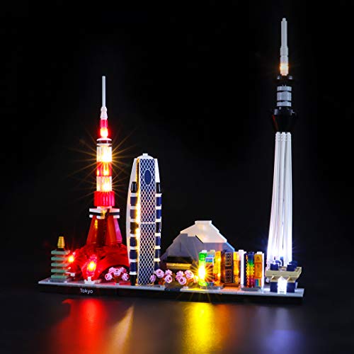 BRIKSMAX Led Beleuchtungsset für Lego Architecture Tokio Skyline,Kompatibel Mit Lego 21051 Bausteinen Modell - Ohne Lego Set von BRIKSMAX