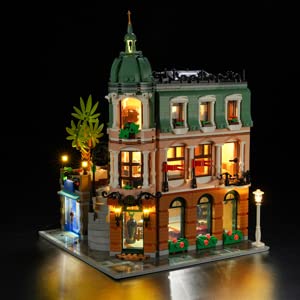 BRIKSMAX Led Beleuchtungsset für Lego Creator Expert Boutique-Hotel - Compatible with Lego 10297 Bausteinen Modell - Ohne Lego Set von BRIKSMAX
