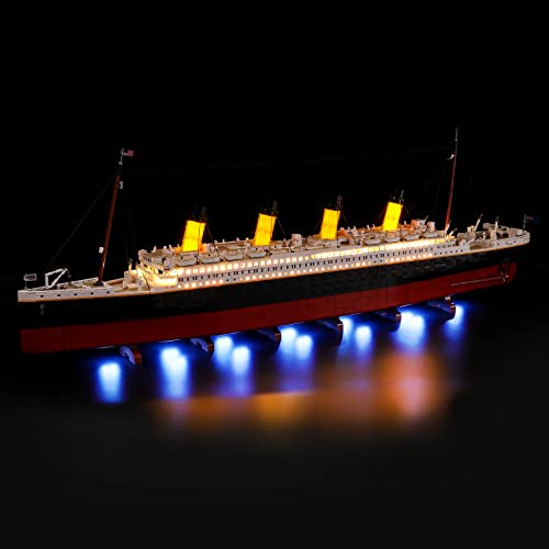 BRIKSMAX Led Beleuchtungsset für Lego Creator Lego Titanic - Compatible with Lego 10294 Bausteinen Modell - Ohne Lego Set von BRIKSMAX