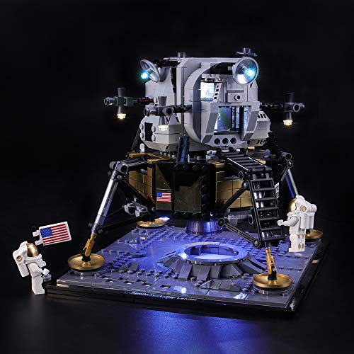 BRIKSMAX Led Beleuchtungsset für Lego Creator NASA Apollo 11 Mondlandefähre,Kompatibel Mit Lego 10266 Bausteinen Modell - Ohne Lego Set von BRIKSMAX