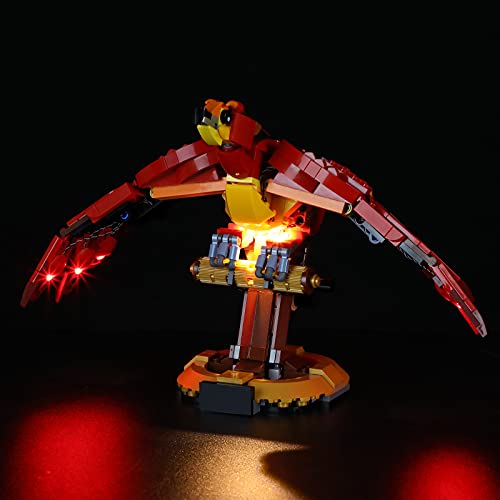 BRIKSMAX Led Beleuchtungsset für Lego Harry Potter Fawkes Dumbledore's Phoenix - Compatible with Lego 76394 Bausteinen Modell - Ohne Lego Set von BRIKSMAX