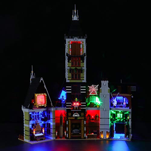 BRIKSMAX Led Beleuchtungsset für LEGO Haunted House,Kompatibel Mit LEGO 10273 Bausteinen Modell - Ohne Lego Set (Fernbedienungsversion) von BRIKSMAX