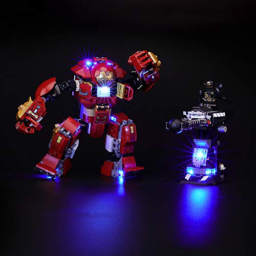 BRIKSMAX Led Beleuchtungsset für Lego Lego Marvel Super Heroes Zerstörung des Hulkbuster, Kompatibel Mit Lego 76104 Bausteinen Modell - Ohne Lego Set von BRIKSMAX