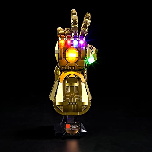 BRIKSMAX Led Licht für Lego Infinity Handschuh 76191 - Compatible with Lego Marvel Bausteinen Modell - Ohne Lego Set von BRIKSMAX