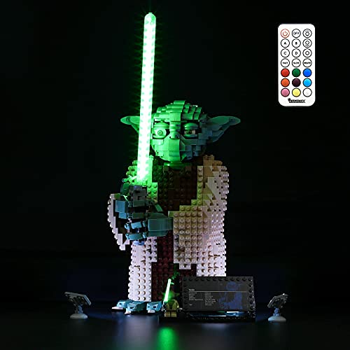 BRIKSMAX Led Beleuchtungsset für Lego Star Wars Yoda - Compatible with Lego 75255 Bausteinen Modell - Ohne Lego Set(Fernbedienung Version)… von BRIKSMAX