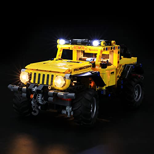 BRIKSMAX Led Beleuchtungsset für Lego Technic Jeep Wrangler - Compatible with Lego 42122 Bausteinen Modell - Ohne Lego Set（Fernbedienungsversion）… von BRIKSMAX