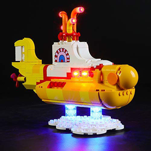 BRIKSMAX Led Beleuchtungsset für Lego The Beatles Yellow Submarine,Kompatibel Mit Lego 21306 Bausteinen Modell - Ohne Lego Set von BRIKSMAX
