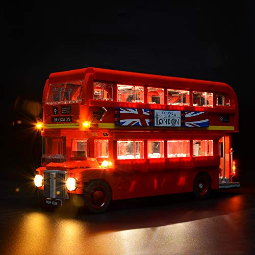 BRIKSMAX Led Beleuchtungsset für Londoner Bus, Kompatibel Mit Lego 10258 Bausteinen Modell - Ohne Lego Set… von BRIKSMAX