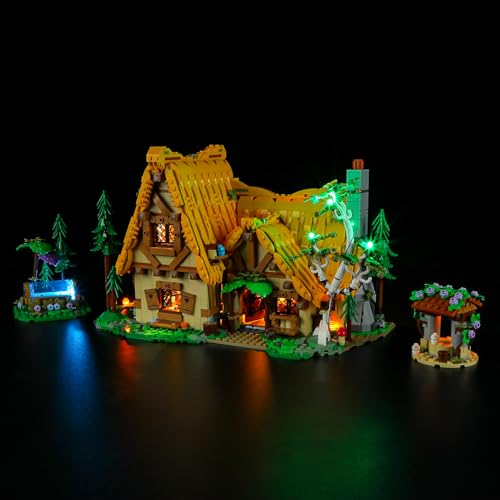 BRIKSMAX Led Licht für Lego Die Hütte von Schneewittchen und den Sieben Zwergen 43242 - Compatible with Lego Disney Bausteinen Modell - Ohne Lego Set von BRIKSMAX