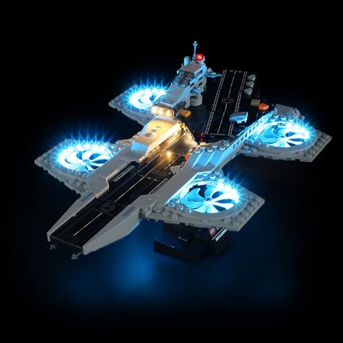 BRIKSMAX Led Licht für Helitransporte der Vengadores 76295 - Kompatibel mit Marvel Bausteinen Modell - Ohne Lego Set von BRIKSMAX