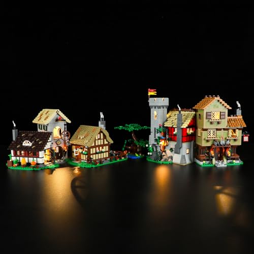 BRIKSMAX Led Licht für Lego Mittelalterlicher Stadtplatz 10332 - Compatible with Lego Icons Bausteinen Modell - Ohne Lego Set von BRIKSMAX
