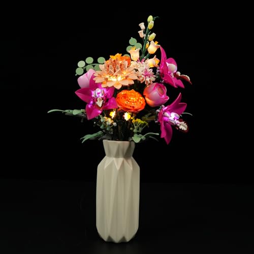 BRIKSMAX Licht für LEGO Schöner Rosafarbener Blumenstrauß 10342 - Compatible with Lego The Botanical Collection Bausteinen Modell - Ohne Lego Set von BRIKSMAX