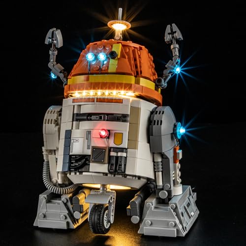 BRIKSMAX Licht für Lego Astromech-Droide Chopper (C1-10P) 75416 - Compatible with Lego Star Wars Bausteinen Modell - Ohne Lego Set von BRIKSMAX