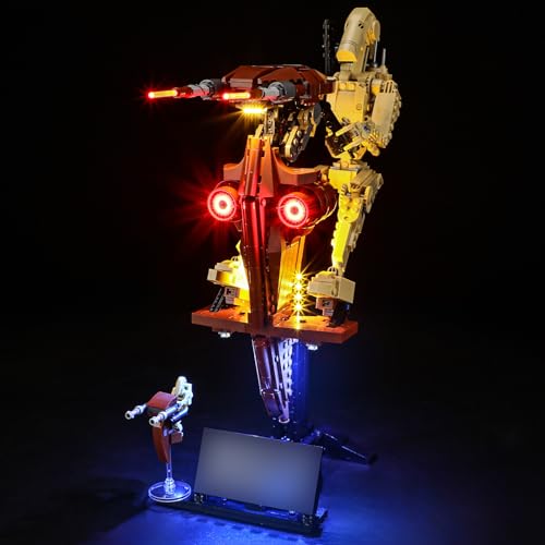BRIKSMAX Licht für Lego Kampfdroide mit STAP 75428 - Compatible with Star Wars Bausteinen Modell - Ohne Lego Set von BRIKSMAX