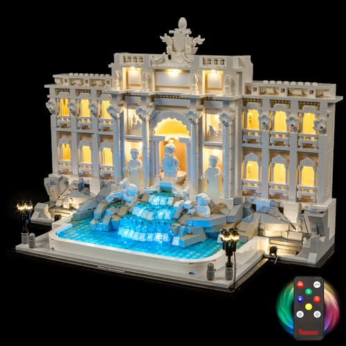 BRIKSMAX Licht für Lego Trevi-Brunnen（Fernbedienungsversion） 21062 - Compatible with Lego Bausteinen Modell von BRIKSMAX
