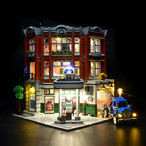 BRIKSMAX Led Beleuchtungsset für Eck Garage, Kompatibel Mit Lego 10264 Bausteinen Modell - Ohne Lego Set von BRIKSMAX