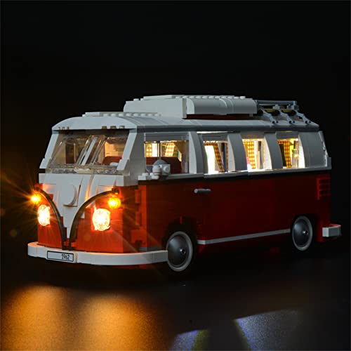 BRIKSMAX T1 Campingbus Led Beleuchtungsset - Kompatibel Mit Lego 10220 Bausteinen Modell - Ohne Lego Set von BRIKSMAX