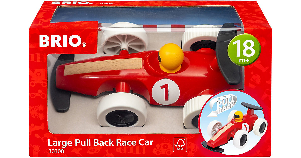 30308 BRIO Großer Rennwagen mit Rückziehmotor - Zurückziehen und los geht‘s! - Empfohlen Kleinkinder ab 18 Monaten Kleinkinder 30308 BRIO Großer Rennwagen mit Rückziehmotor - Zurückziehen und los geht‘s! - Empfohlen Kleinkinder ab 18 Monaten Kleinkinder von BRIO