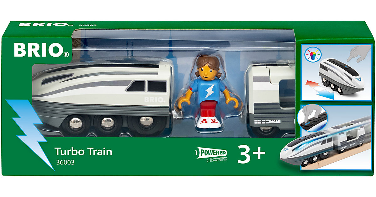 36003 BRIO Turbo-Zug - Batteriebetriebener Spielzeugzug Kinder ab 3 Jahren Kinder 36003 BRIO Turbo-Zug - Batteriebetriebener Spielzeugzug Kinder ab 3 Jahren Kinder von BRIO