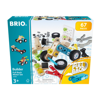 BRIO® Builder Nachziehmotor-Konstruktionsset, 67-tlg. von BRIO
