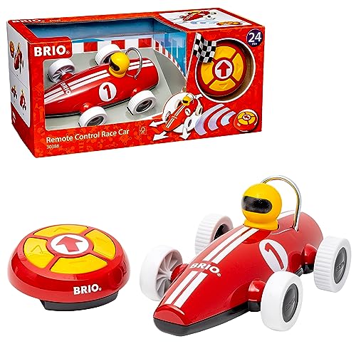 BRIO 30388 RC Rennwagen - Stylisher Rennwagen mit kindgerechter und intuitiver Fernbedienung - Empfohlen für Kinder ab 2 Jahren von BRIO