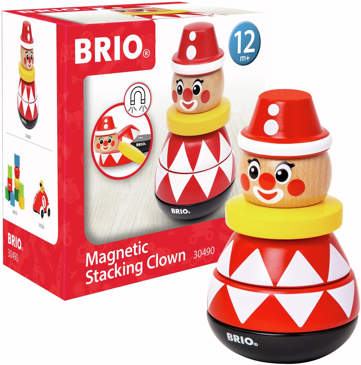 BRIO 30490 Magnetischer Stapelclown, Babyspielzeug BRIO 30490 Magnetischer Stapelclown, Babyspielzeug von BRIO
