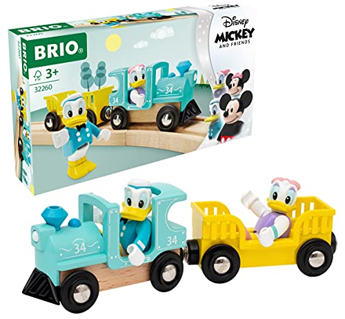 BRIO 32260 Donald & Daisy Duck Zug - Farbenfrohe Lokomotive mit Waggon und den beliebten Disney-Charakteren Donald und Daisy - Kompatibel mit Allen Produkten World, 270 x 50 x 150 cm BRIO 32260 Donald & Daisy Duck Zug - Farbenfrohe Lokomotive mit Waggon und den beliebten Disney-Charakteren Donald und Daisy - Kompatibel mit Allen Produkten World, 270 x 50 x 150 cm von BRIO