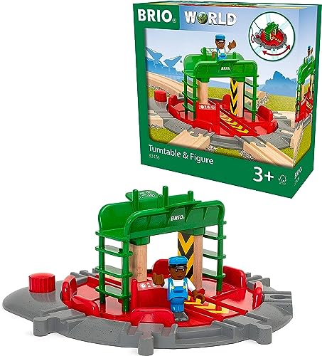 BRIO 33476 Lok-Drehscheibe mit Kontrollbrücke von BRIO
