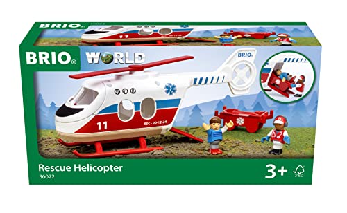 BRIO 36022 Rettungshubschrauber - Empfohlen für Kinder ab 3 Jahren von BRIO