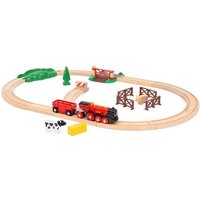BRIO 63602900 - Rote Lola Bauernhof Zugset von BRIO