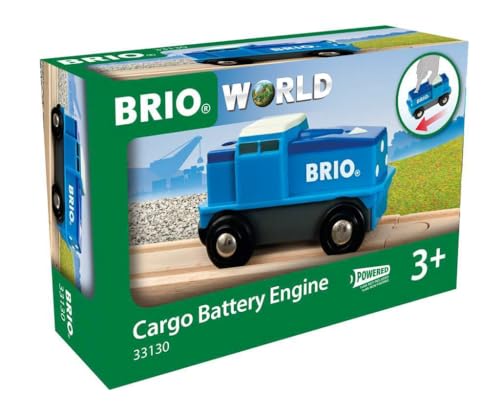 BRIO Bahn 33130 - Blaue Batterie Frachtlok von BRIO