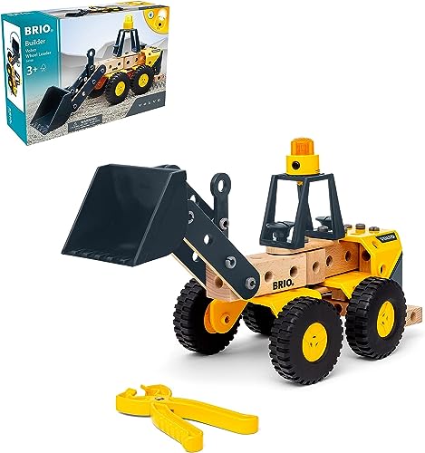 BRIO Builder 34598 Volvo Frontlader - Starkes Baufahrzeug mit beweglicher Ladeschaufel, Knicklenkung und Lichtmodul - Empfohlen für Kinder ab 3 Jahren BRIO Builder 34598 Volvo Frontlader - Starkes Baufahrzeug mit beweglicher Ladeschaufel, Knicklenkung und Lichtmodul - Empfohlen für Kinder ab 3 Jahren von BRIO