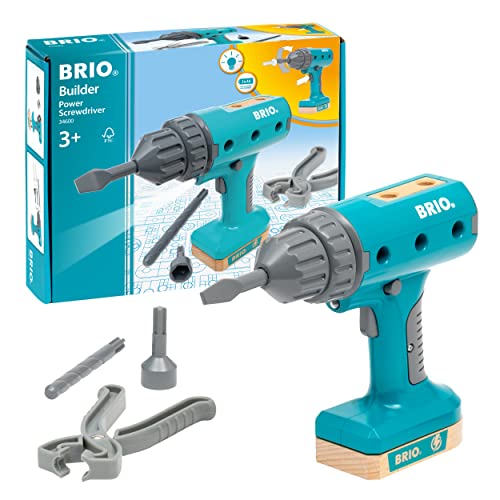 BRIO Builder - 34600 Builder Akkuschrauber - Entwicklungsförderndes Rollenspiel- & Konstruktionsspielzeug für Kinder ab 3 Jahren BRIO Builder - 34600 Builder Akkuschrauber - Entwicklungsförderndes Rollenspiel- & Konstruktionsspielzeug für Kinder ab 3 Jahren von BRIO