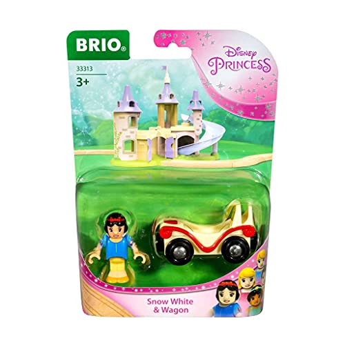 BRIO Disney Princess 33313 Schneewittchen mit Waggon - Ergänzung Holzeisenbahn - Empfohlen ab 3 Jahren von BRIO