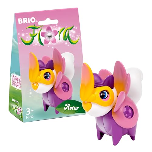 BRIO Flora - 36210 Aster im Blumen-Outfit | Spielset für endlosen fantasievollen Spielspaß für Mädchen und Jungen ab 3 Jahren von BRIO