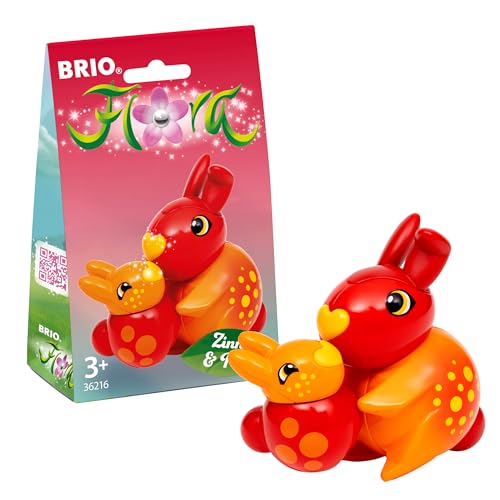 BRIO Flora - 36216 Zinnia & Peach | Spielfiguren für endlosen fantasievollen Spielspaß für Mädchen und Jungen ab 3 Jahren von BRIO