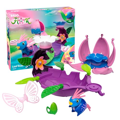 BRIO Flora - 36234 Lilys Blatt-Boot | Spielset für endlosen fantasievollen Spielspaß für Mädchen und Jungen ab 3 Jahren von BRIO