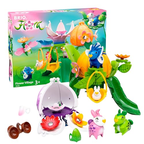 BRIO Flora - 36240 Starter-Set Blumendorf | Spielset für endlosen fantasievollen Spielspaß für Mädchen und Jungen ab 3 Jahren von BRIO