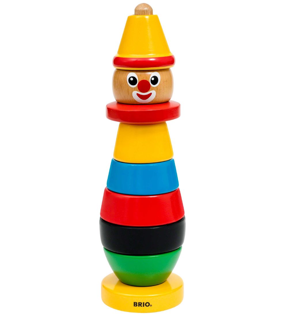 BRIO Kleinkinder-Stapelclown - Holz - Mehrfarbig 30120 - BRIO - One Size - Bauklötze von BRIO