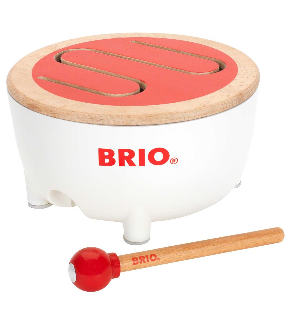 BRIO Kleinkindtrommel - Rot/Weiß 30181 - BRIO - One Size - Musikinstrumente BRIO Kleinkindtrommel - Rot/Weiß 30181 - BRIO - One Size - Musikinstrumente von BRIO