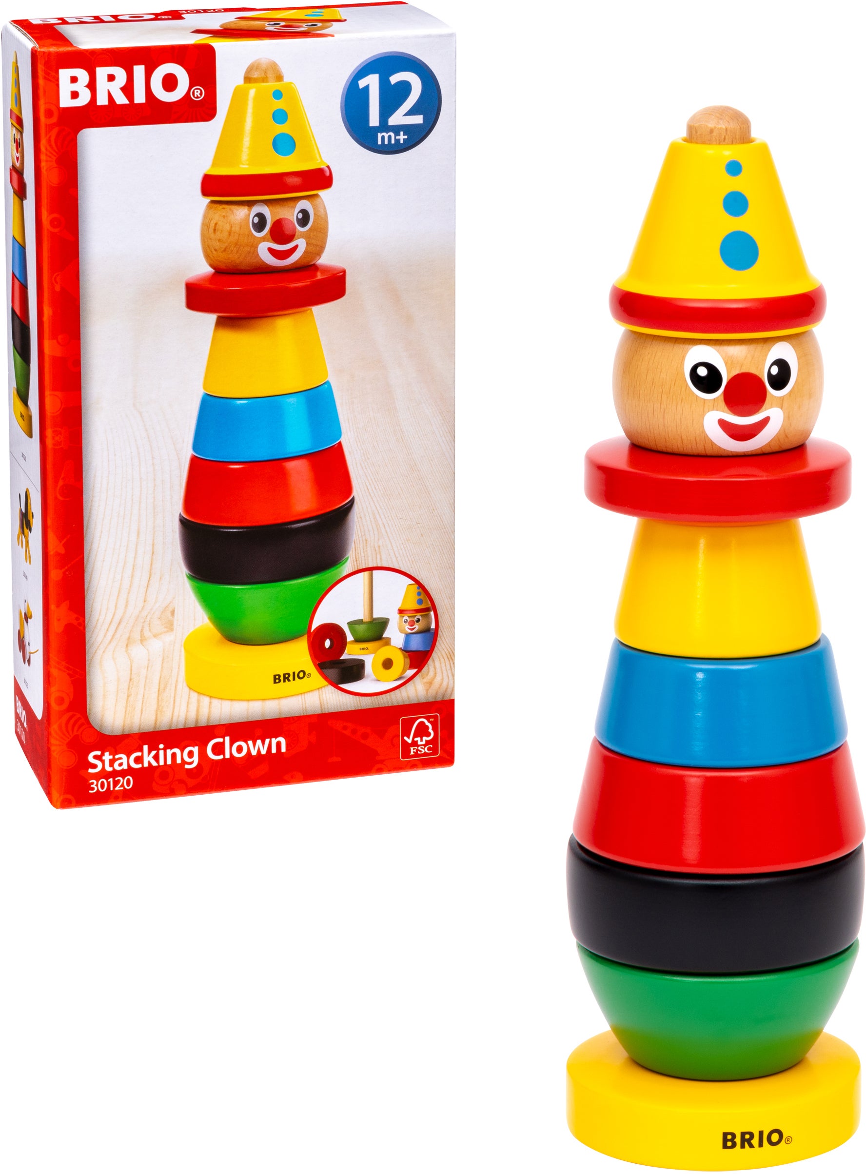 BRIO Stapelclown, Babyspielzeug von BRIO