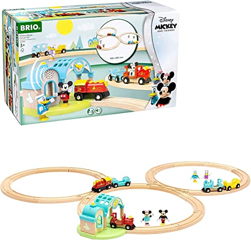 BRIO World 32292 Micky Maus Deluxe Set - Umfangreiches Set Holzeisenbahn inklusive Bahnhof mit Aufnahmefunktion - Empfohlen ab 3 Jahren BRIO World 32292 Micky Maus Deluxe Set - Umfangreiches Set Holzeisenbahn inklusive Bahnhof mit Aufnahmefunktion - Empfohlen ab 3 Jahren von BRIO
